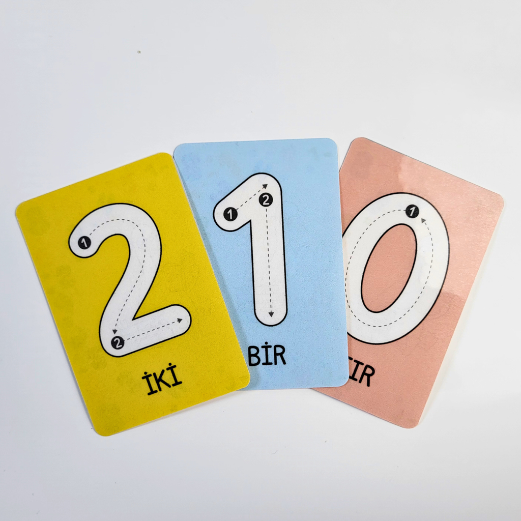 Çocuklar Için Sayı Tanıma Kartları